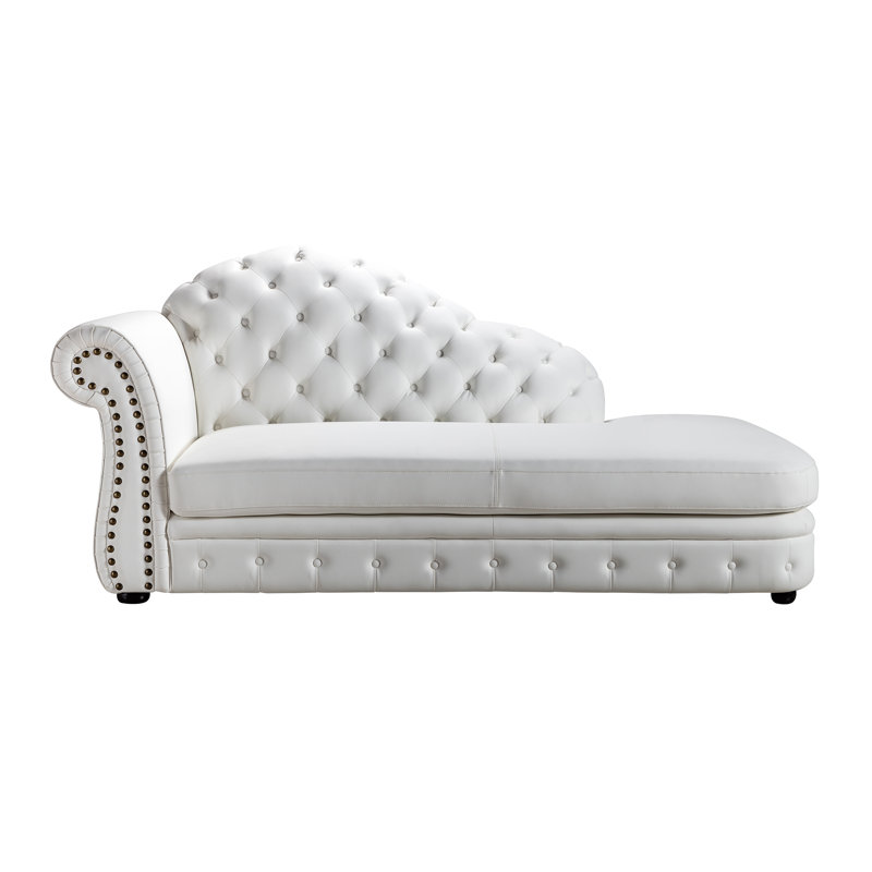 Onderdonk tuffeté dos de chaise longue, Main gauche face