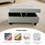 Repose-pieds avec rangement en faux cuir-1098297353
