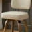 26" Swivel Upholstered Counter Stool with Walnut-Finish Bentwood Frame-114223069-114223065