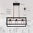 Modern 3-lights Rectangular Pendant Light Dimmable