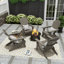 Chaise Adirondack pliante en plastique Arrlo-88382356