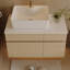Meuble-lavabo flottant 31,5 pouces avec vasque en céramique et rangement-1604134068