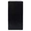 Table d'appoint moderne carrée noire à colonne avec sophistication naturelle rétro, pour les espaces intérieurs, L 14,5 po x l, arrangement de hauteurs variables et espaces extérieurs-126496583