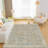 Area Rugs For Living Room, Washable Neutral Hand-Painted Floral Bedroom Rug, Vintage Distressed Non Slip Low Pile Large Carpet, Soft Retro Dining Room Office Rug-2090386763