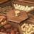 Black Walnut Wood Snack Serving Tray with Glass Lid,7 Compartment for Party Family Dinner Holidays.