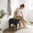 Modern Boucle Upholstered Ottoman, Shoe Changing Footrest, Makeup Stool(Set Of 2)-484272666