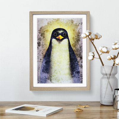 Watchful Penguin - Single Picture Frame Print