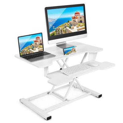 Geirrod Adjustable Height Iron Standing Desk Converter