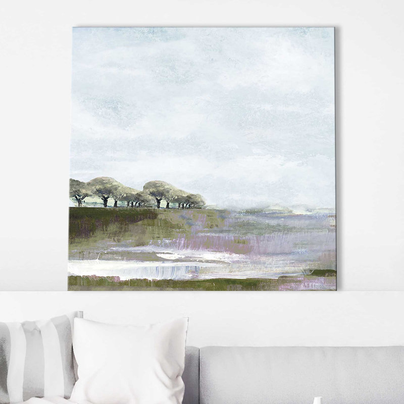 Rusty Sky I - Peinture, L 18 po x H 18 po, Toile tendue