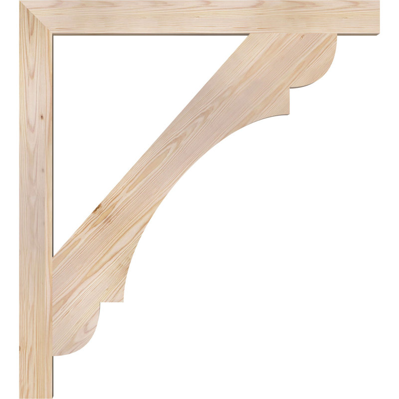 Olympic Block Bracket, 42"H  x 38"D, 3 1/2"W Douglas Fir (Smooth)