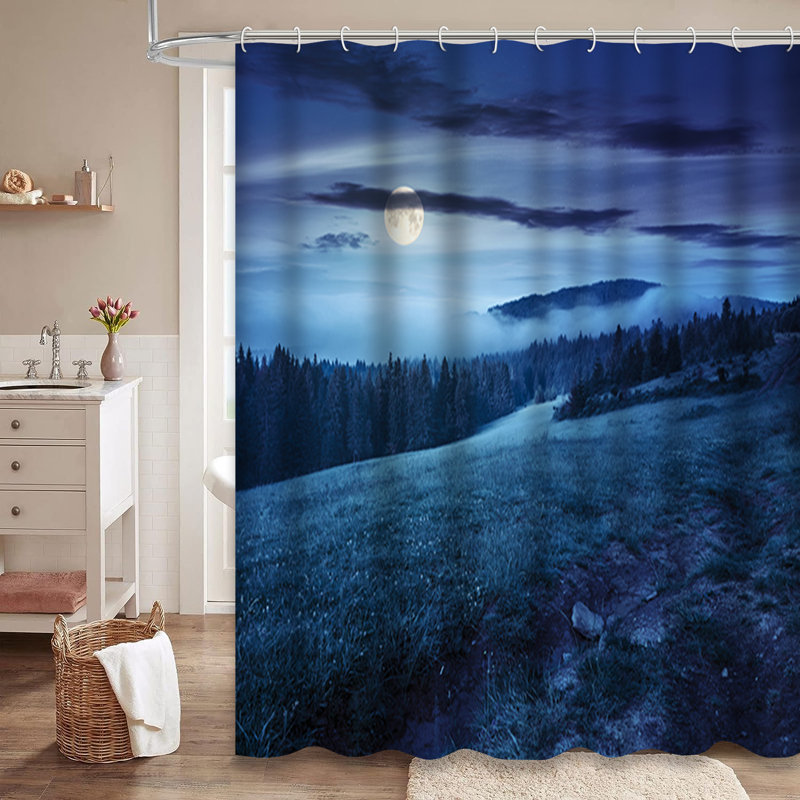 Rideau de douche Summer Forest, L 72 po x l 84 po