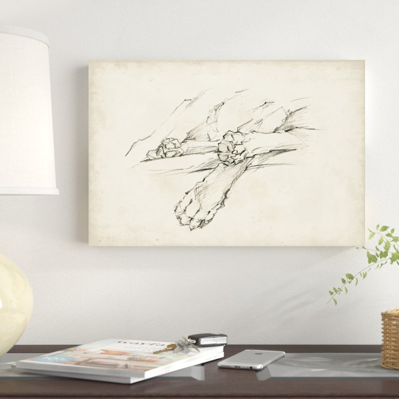 «Puppy Nap II» par Ethan Harper - reproduction de dessin sur toile tendue, H 12 po x l 18 po