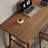 Nut-brown Rectangular Solid Wood desk-1888844417