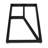  2 PCS Metal Furniture Legs Table Legs  Black