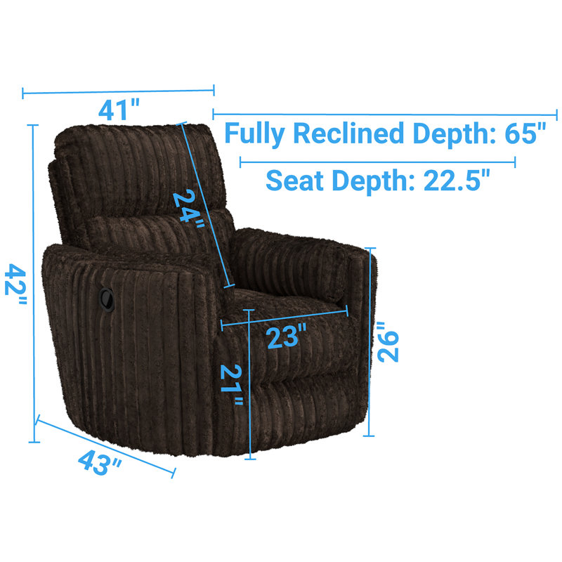 Fauteuil inclinable Myaira, Brun