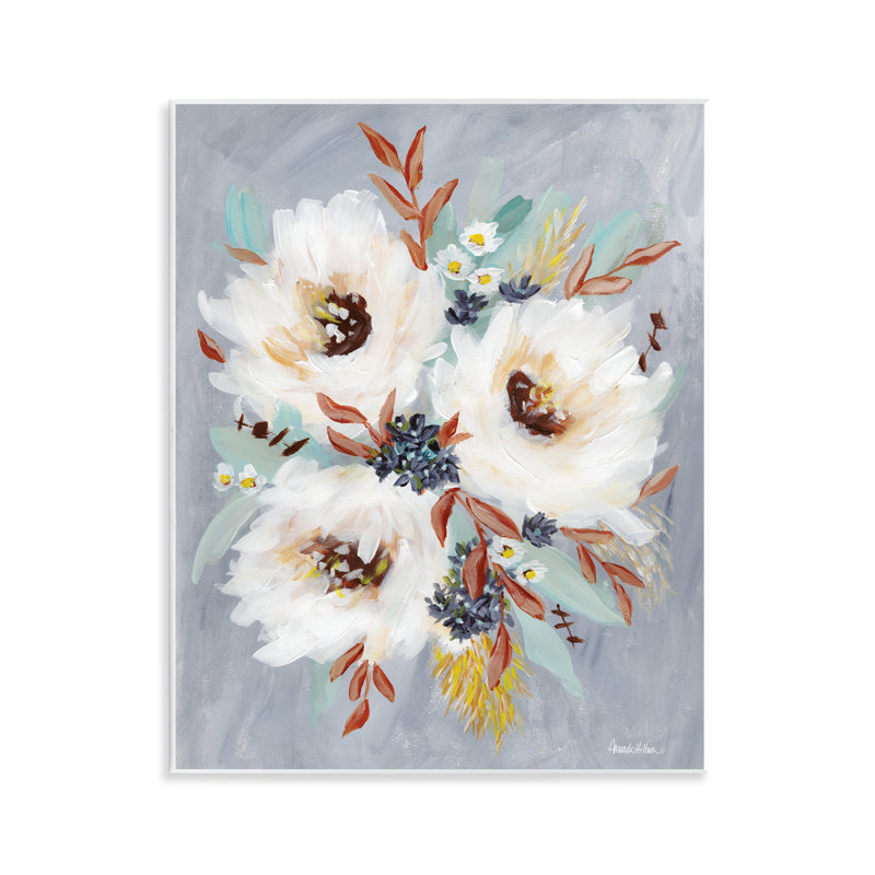 Trio de fleurs blanches par Amanda Hilburn