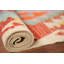 Tapis de couloir oriental multicolore en laine Kilim 3 x 10