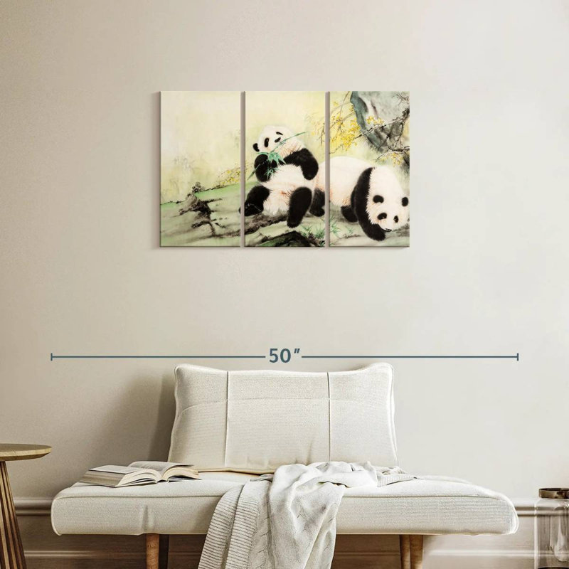 Brampt Lovely Chinese Pandas, 20" H x 33" W