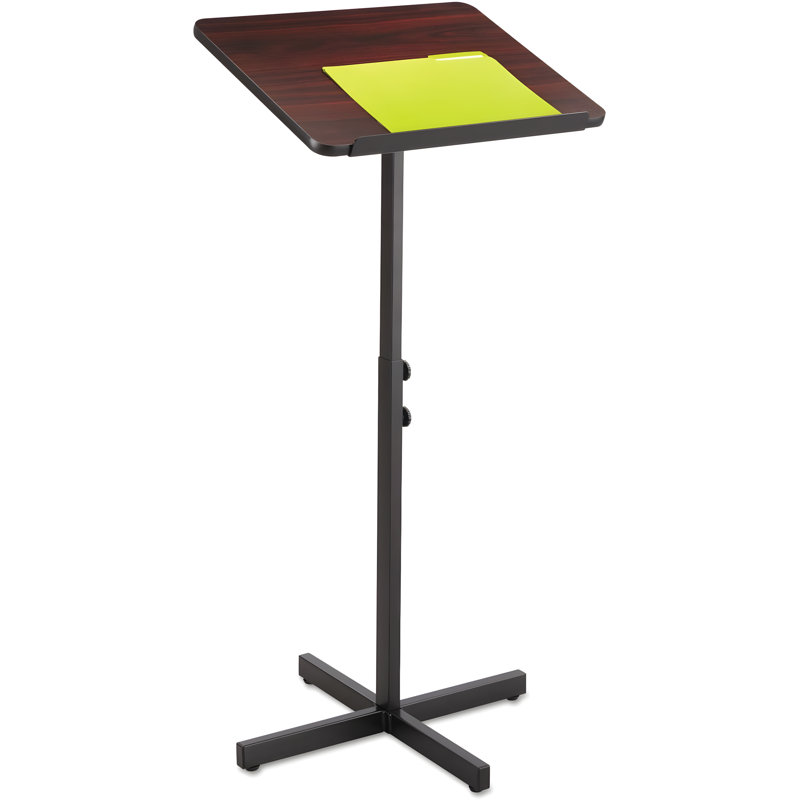 Support réglable pour pupitre avec plateforme de lecture inclinable et base en acier durable pour les présentations professionnelles
