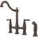 Pfister Courant High Arc Bridge Kitchen Faucet With Side Sprayer, 2-Handle Design, Rustic Bronze Finish, Water-Efficient, Easy Installation
