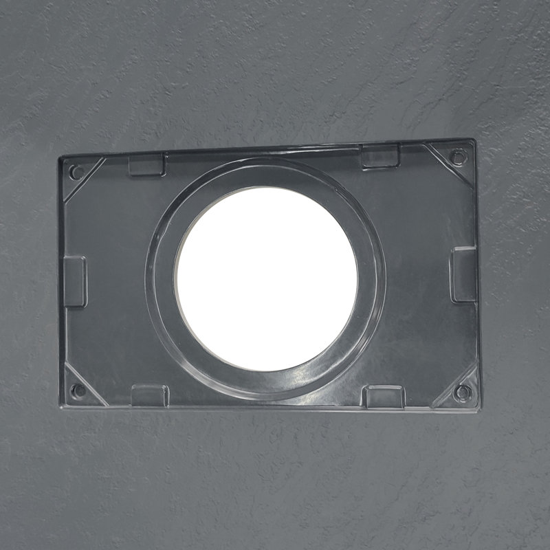 Rheeta Slate Shower Tray, Anthracite, 100cm H x 100cm W x 3.2cm D, Center