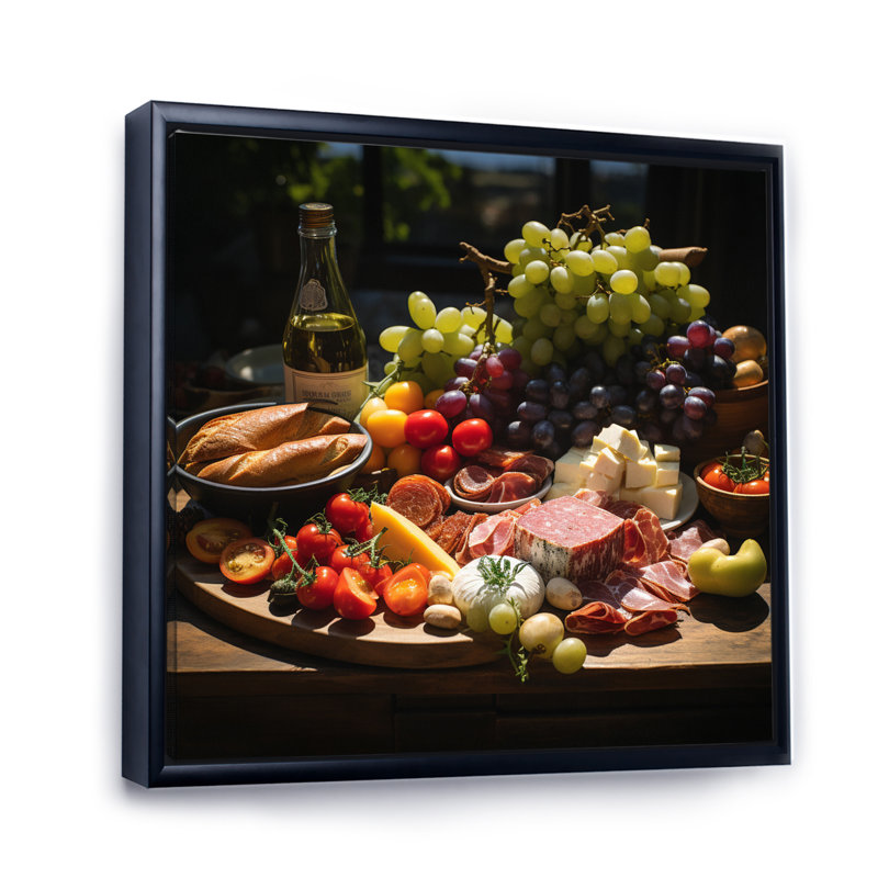 «Delectable Delights I», reproduction sur toile, Cadre flottant noir, H 24 po x l 24 po x P 1 po