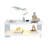 Acrylic Coffee Table with LED & Storage-1986231416