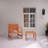 Two-Piece PP Furniture set, 1 Chair & 1 Coffee Table, Indoor/Outdoor Use-243191826