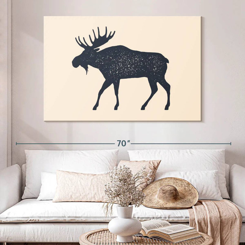 Brampt Moose Silhouette, 34" H x 51" W