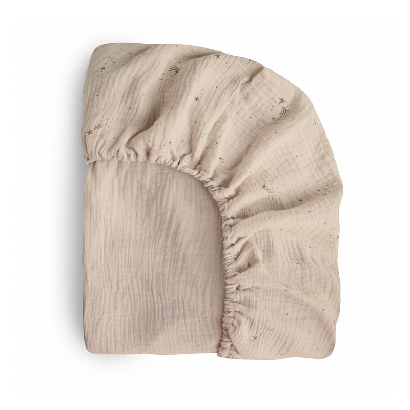 Extra Soft Muslin Crib Sheet, Falling Stars