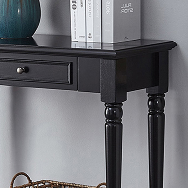 Bureau de 13,77 pouces de profondeur American-style, H 29,92 po x l 47,24 po x P 13,77 po, Noir