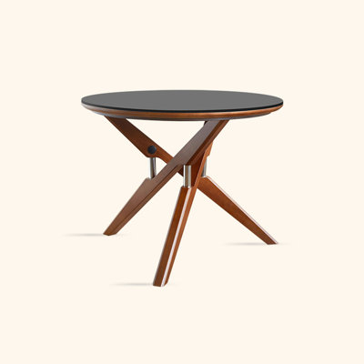 Black Round Sintered Stone Dining table