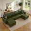 120 " Faux Leather Sofa