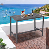 Counter Height 36.97'' Iron Bar Table