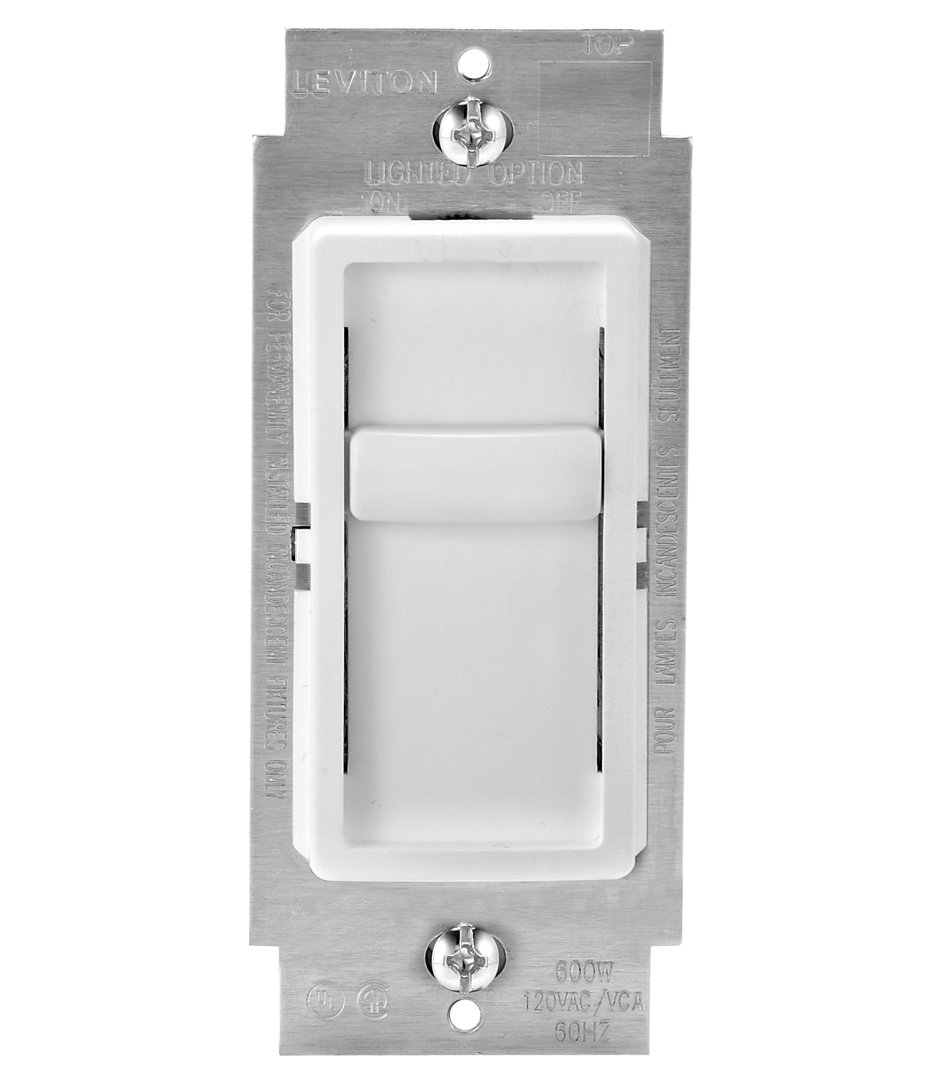 Tamper Resistant Slide Single Pole Dimmer Leviton