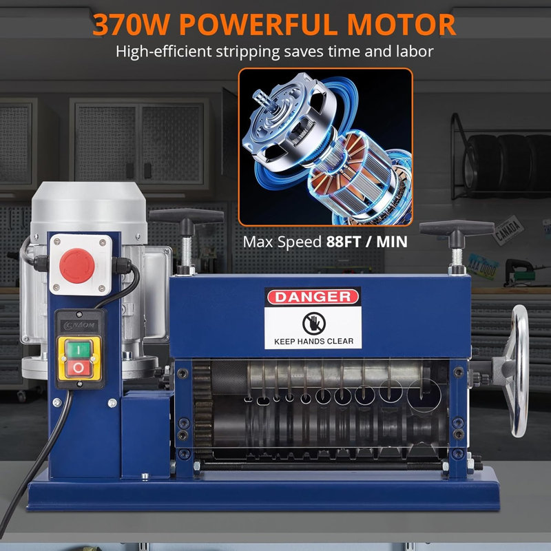 Dénudeur de fils électrique - 370W, 88 Ft / Min