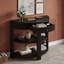 Console en bois avec tablettes et tiroir-1699248189