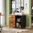 Cambrie 31.5" Wide 3 Drawer Wood File Cabinet, Mobile Filing Cabinet with Shelves, Lateral File Cabinet With Changeable Shelves For Home Office-438224157