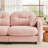 74" Chenille Upholstered Pillow-Top Arm Loveseat Sofa-864954129-839400328