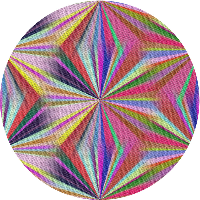 Tapis mauve, Rond 7 pi