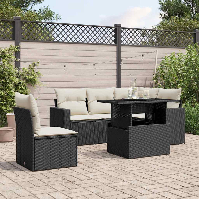 Ensemble de canapé de jardin en rotin PE Vidaxl