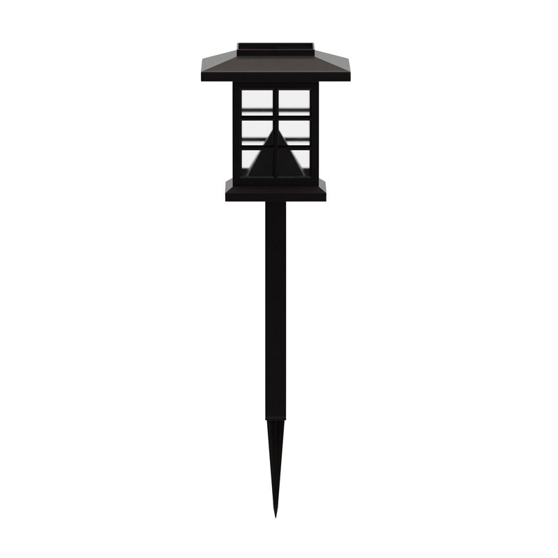 Rutland All - Weather Lantern Design Solar Powered LED Landscape Lights, Brown