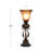 Adalwin Metal Antique Style Brown Uplight with Scrolls