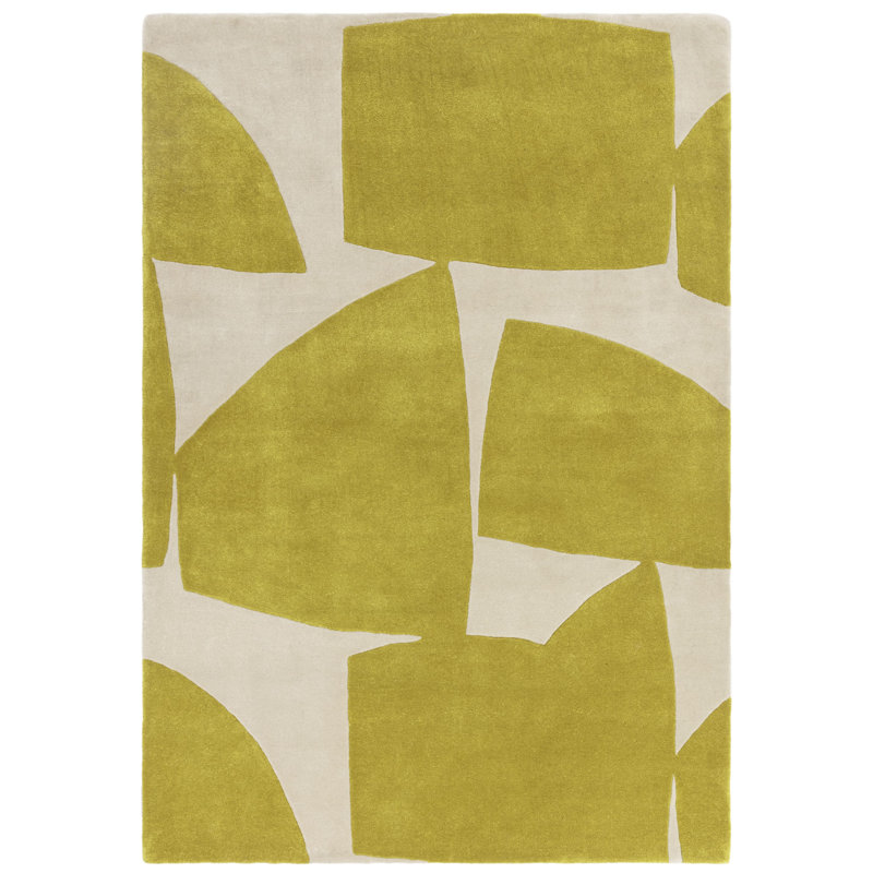 Morphis Hand Tufted Recycled P.E.T Yellow Rug, Rectangle 160 x 230cm