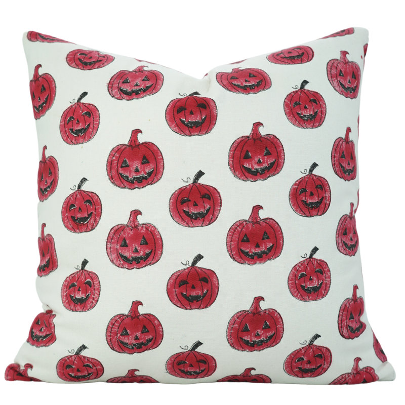 Coussin décoratif en coton épais et blanc Fabividine, H 22 po x l 22 po, Carrée