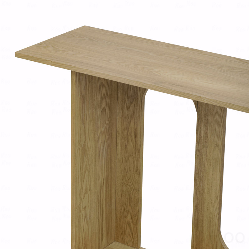 Console moderne avec placage en frêne, Natural
