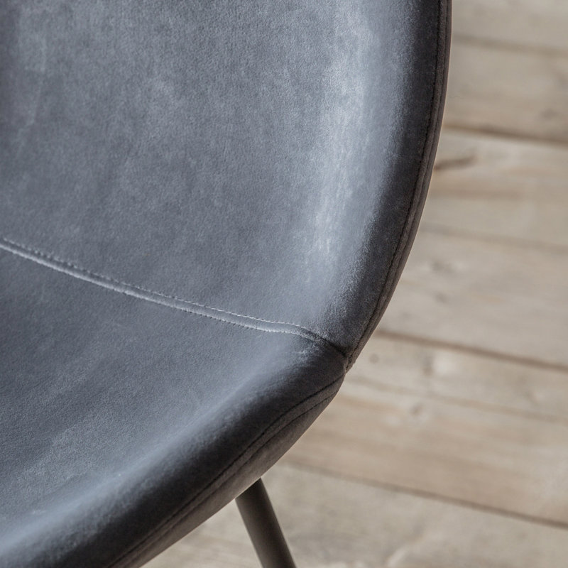 Layne Upholstered Dining Chair - (2 Pack), Black, Black