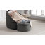Fauteuil demi-tonneau avec repose-pieds en chenille Premium-2116142429