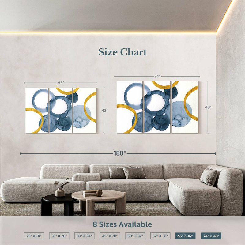 Avery Deep Blue Sea I, 42" H x 65" W