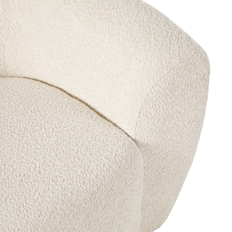  Chaise longue rembourrée Contemporary, Ivoire